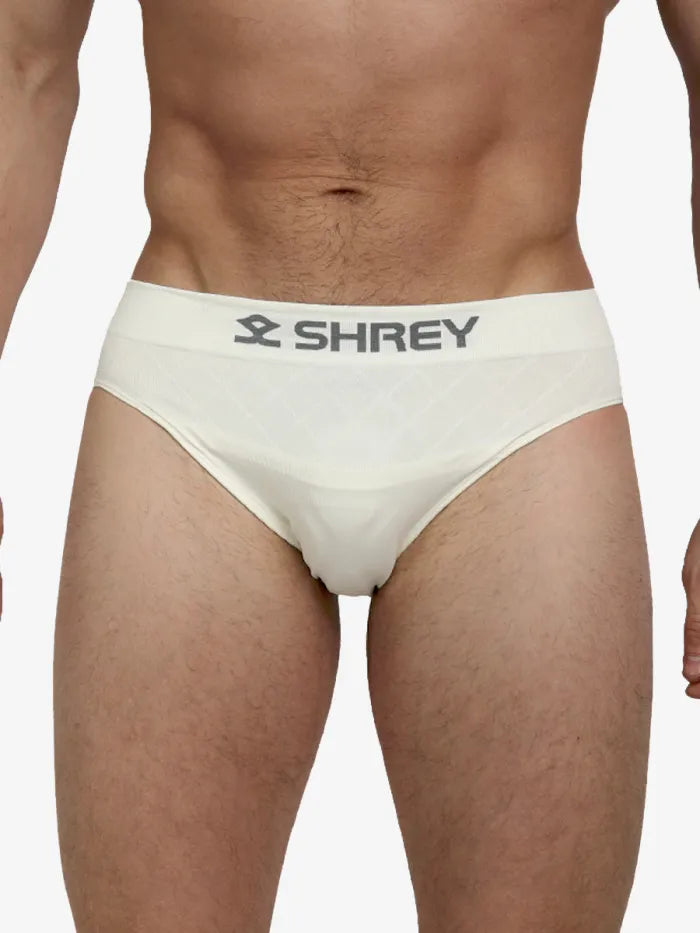 Off-white Shrey athletic supporter briefs by Cric Studio Canada, casual support underwear with a comfortable fit