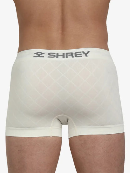 Off-white Shrey Supporter Half athletic supporter trunks by Cric Studio Canada, featuring supportive fabric and comfortable fit.