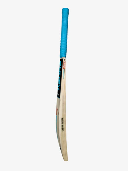 Cric Studio Canada Shrey Star cricket kitbag with cricket bat, helmet, and gear in steel blue and red for cricket players.