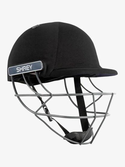 Black Shrey Performance Steel helmet by Cric Studio Canada with a sturdy steel construction and a sleek design.