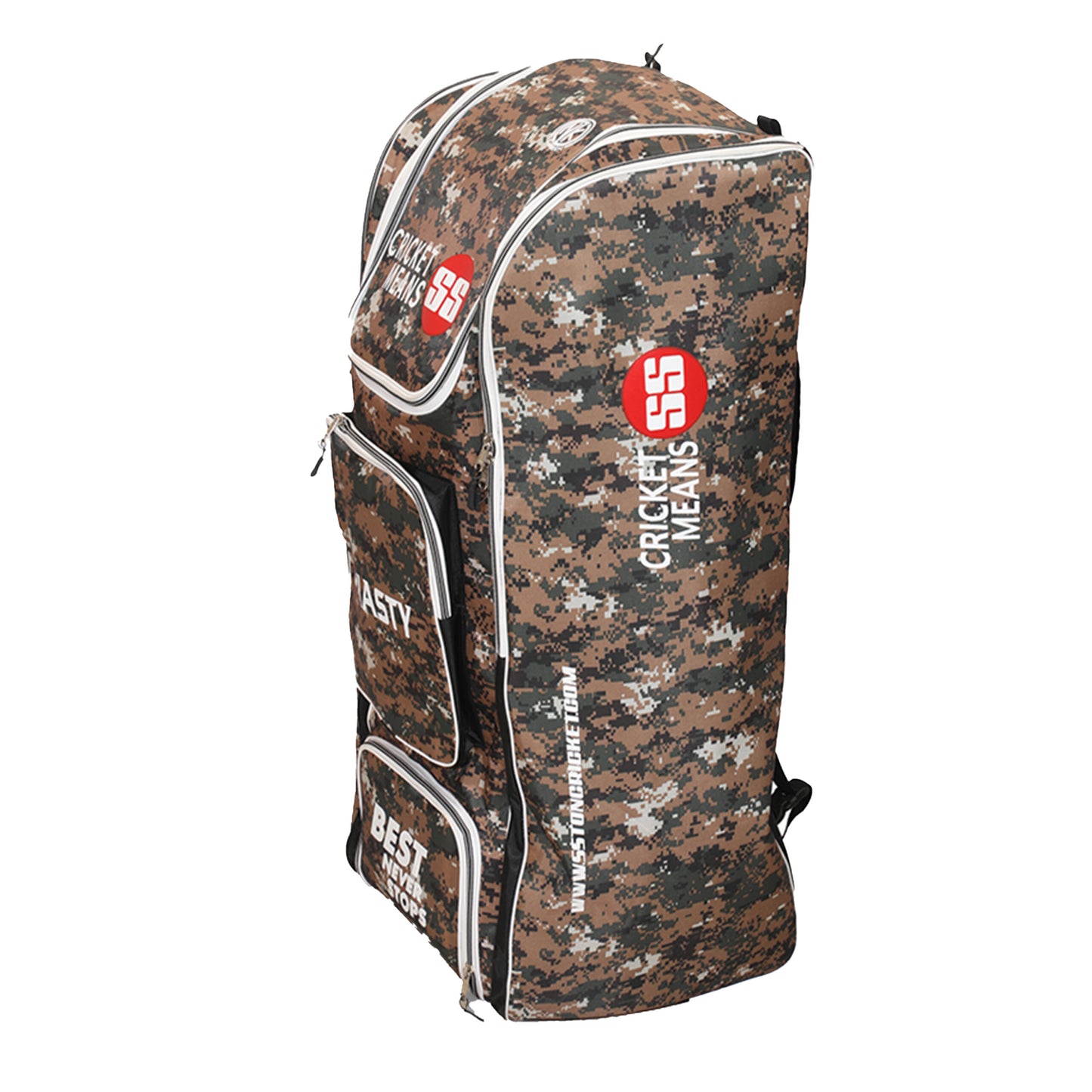 Cricket kit bag by Cric Studio Canada, Dynasty SS Kit Bag duffle with multiple compartments and sturdy handles for sports gear storage.