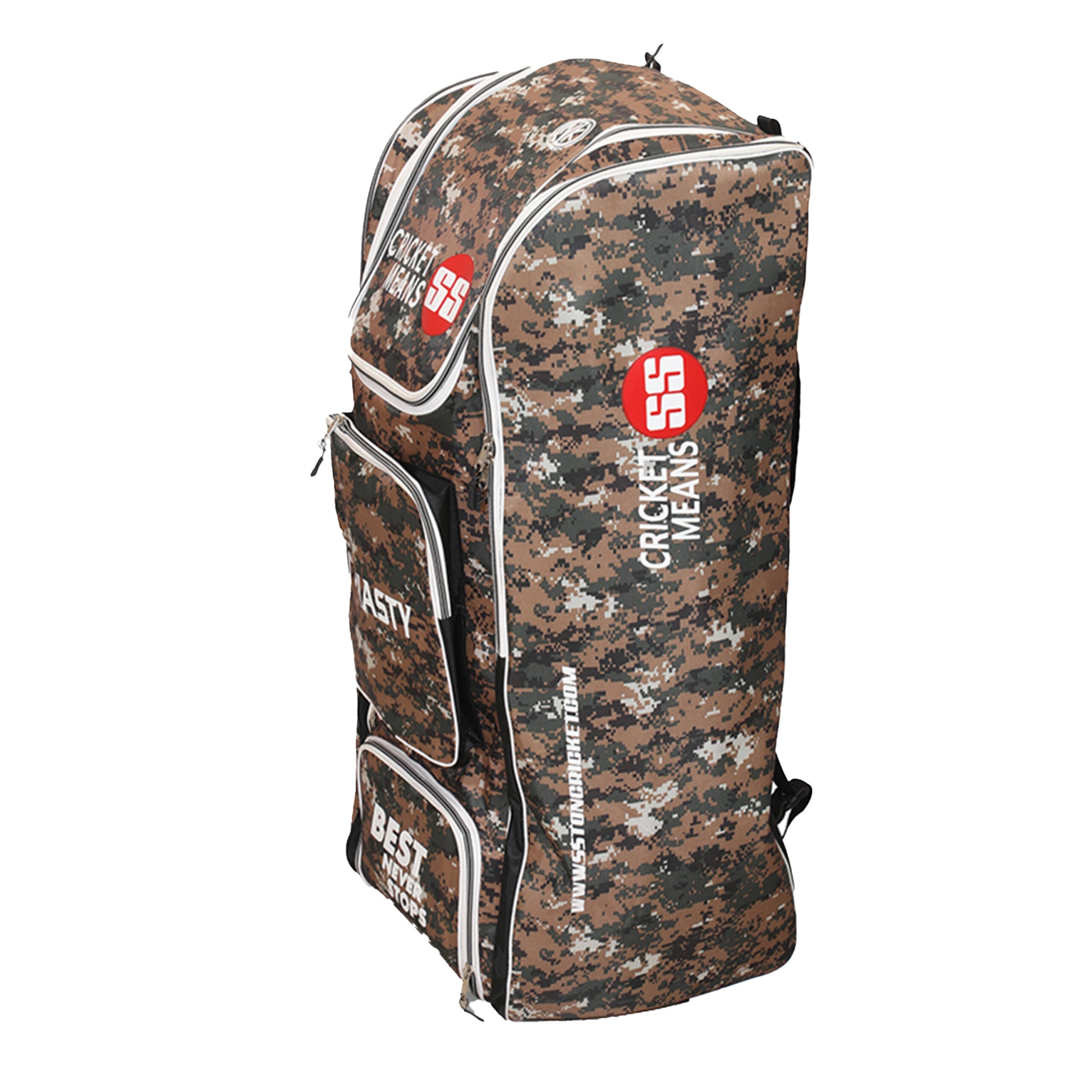 Cricket kit bag by Cric Studio Canada, Dynasty SS Kit Bag duffle with multiple compartments and sturdy handles for sports gear storage.