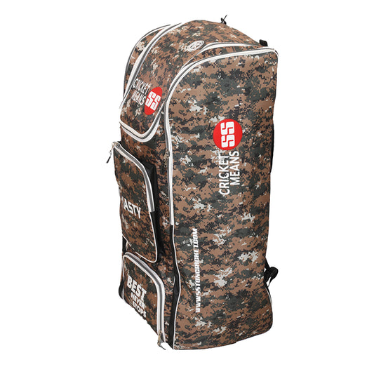 Cricket kit bag by Cric Studio Canada, Dynasty SS Kit Bag duffle with multiple compartments and sturdy handles for sports gear storage.