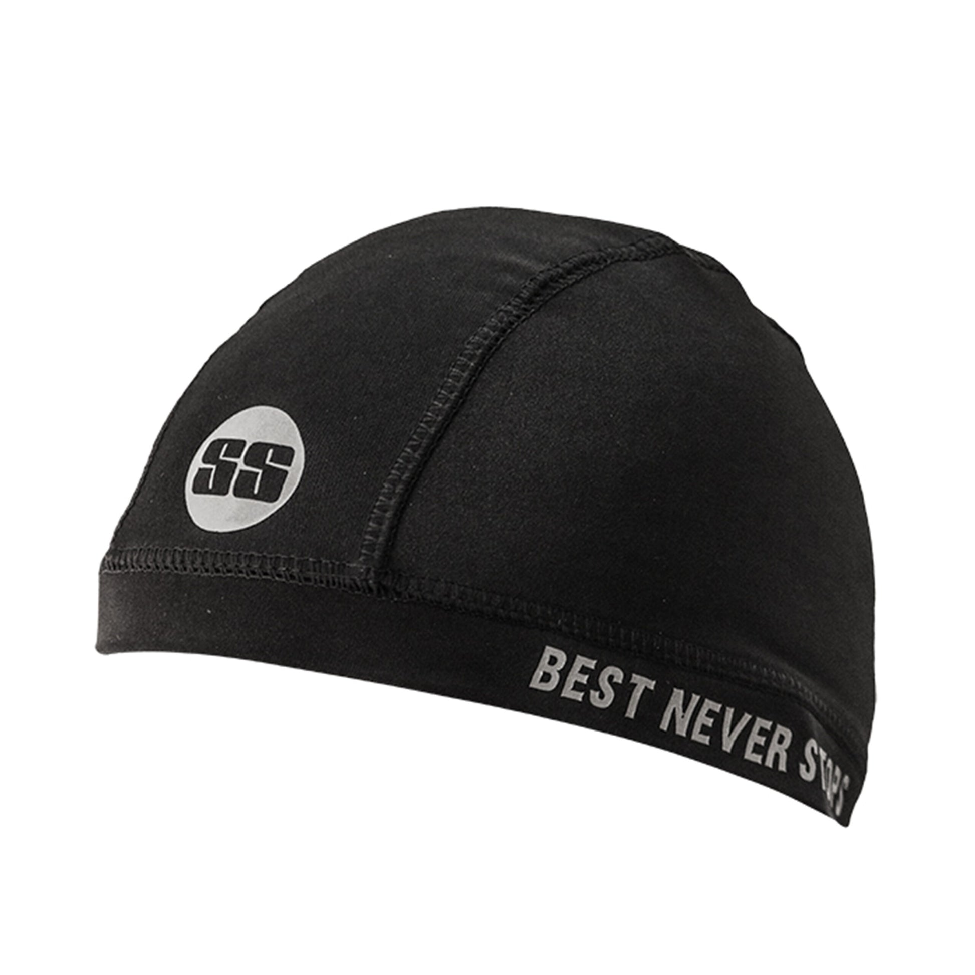 Black skull cap for men and boys, Cric Studio Canada accessories, featuring a sleek design and comfortable fit.