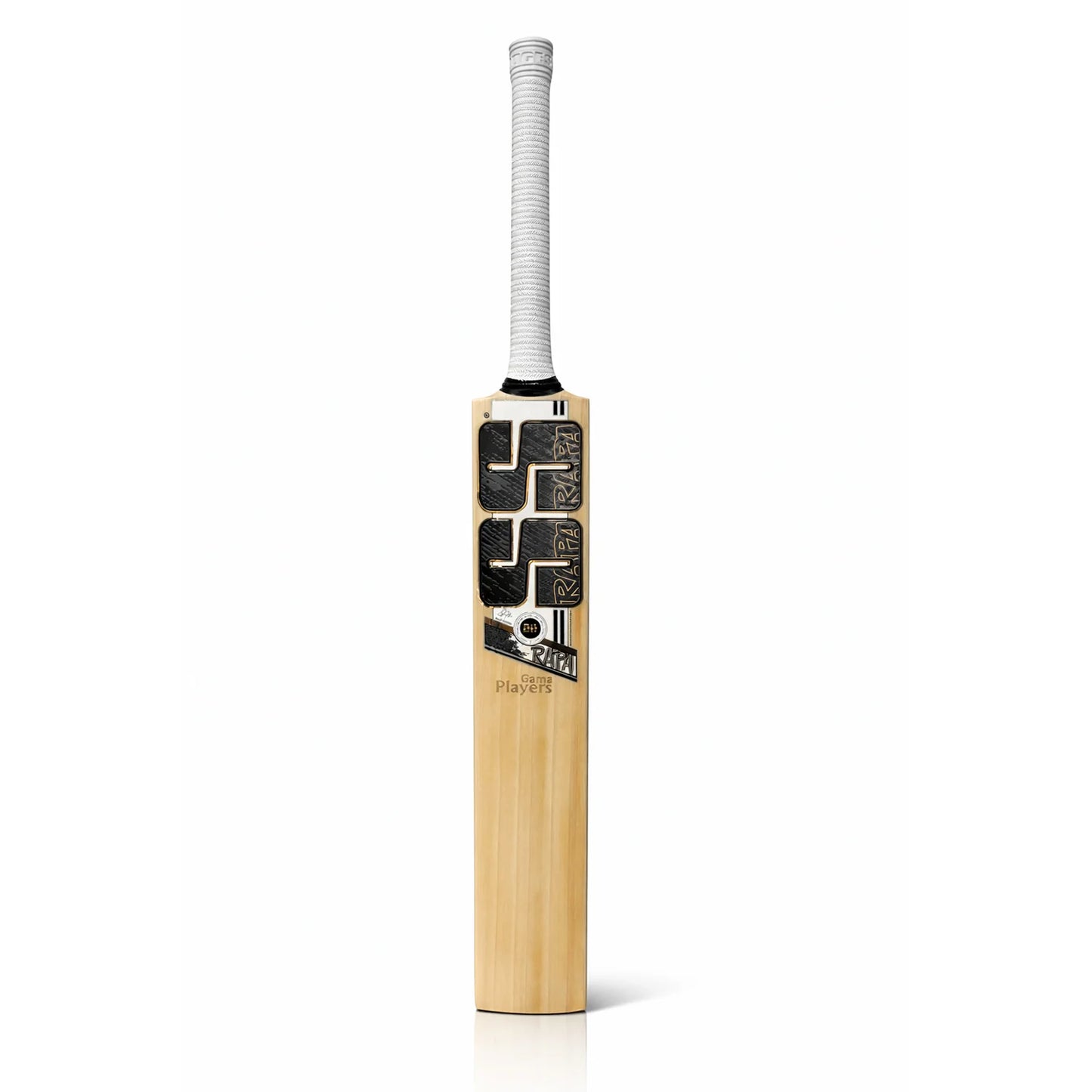 Cric Studio Canada SS Gama Player Rapa English Willow cricket bat front view, size SH, with handle and blade visible.