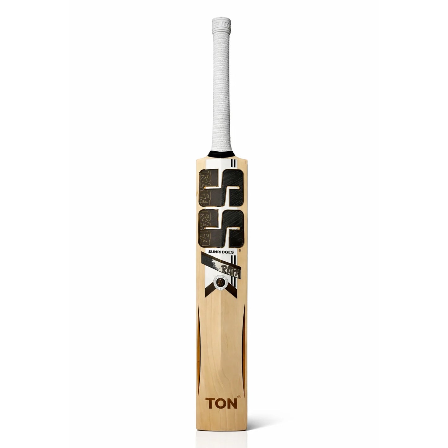 Cricket bat by Cric Studio Canada, SS Gama Player Rapa English Willow cricket bat with front view and size SH.
