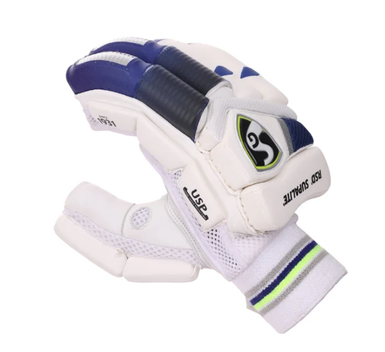 Cric Studio Canada SG RSD Supalite Batting Gloves with padded palms and adjustable wrist straps for cricket batting protection