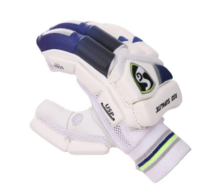 Cric Studio Canada SG RSD Supalite Batting Gloves with padded palms and adjustable wrist straps for cricket batting protection