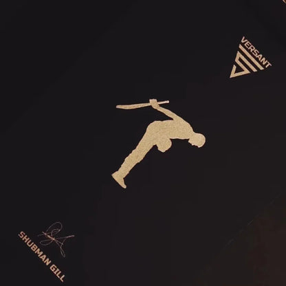 Cric Studio Canada Versant Batting Gloves Showman Glory, white and black cricket batting gloves with padded palms and grip.