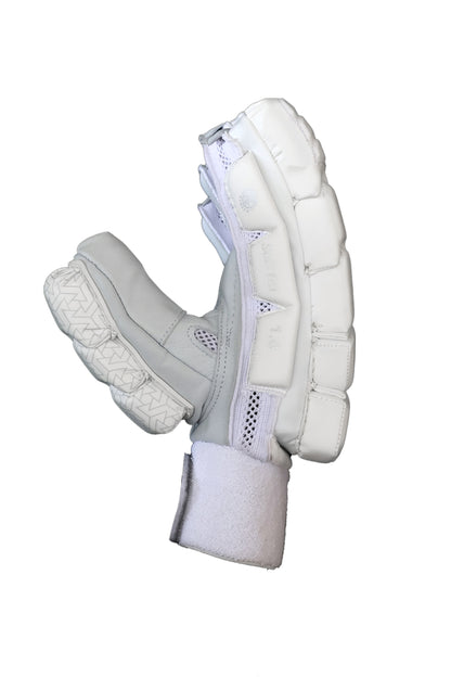 Side view of Cric Studio Canada SS B/G Ton Pro 1.0 MRH batting legguards showing protective padding and adjustable straps.