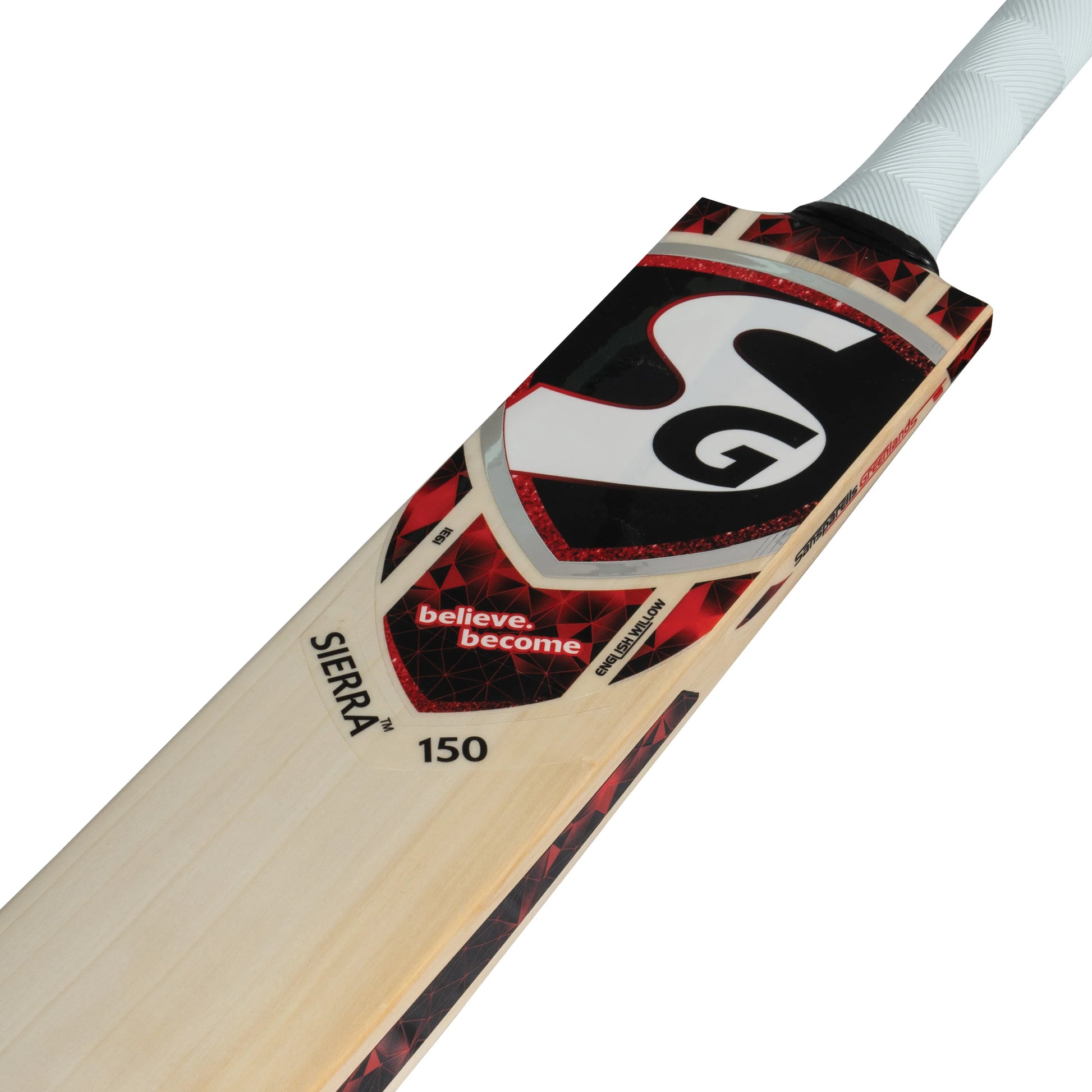Cric Studio Canada Sierra 150 EW cricket bat with a wooden blade and grip, ready for use in cricket matches.