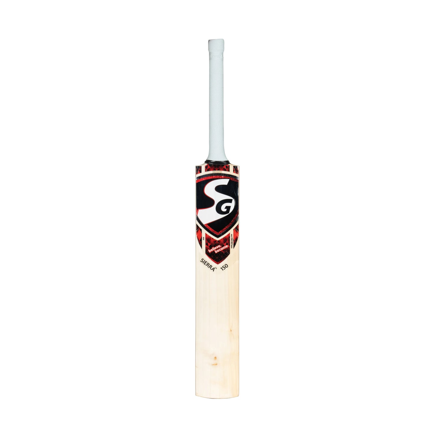 Cricket bat SG C/BAT Sierra 150 EW by Cric Studio Canada, showing the wooden blade and grip details.