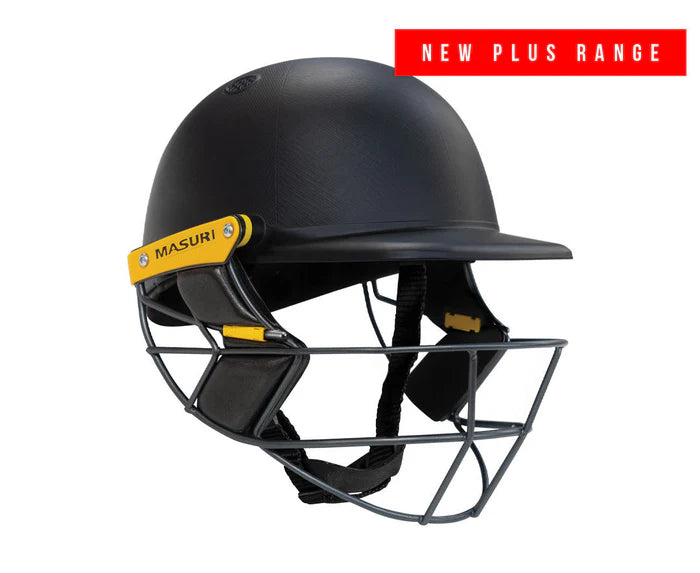 Cric Studio Canada Masuri Helmet T Line Plus Titanium in navy with matte finish, featuring adjustable strap and ventilation design.