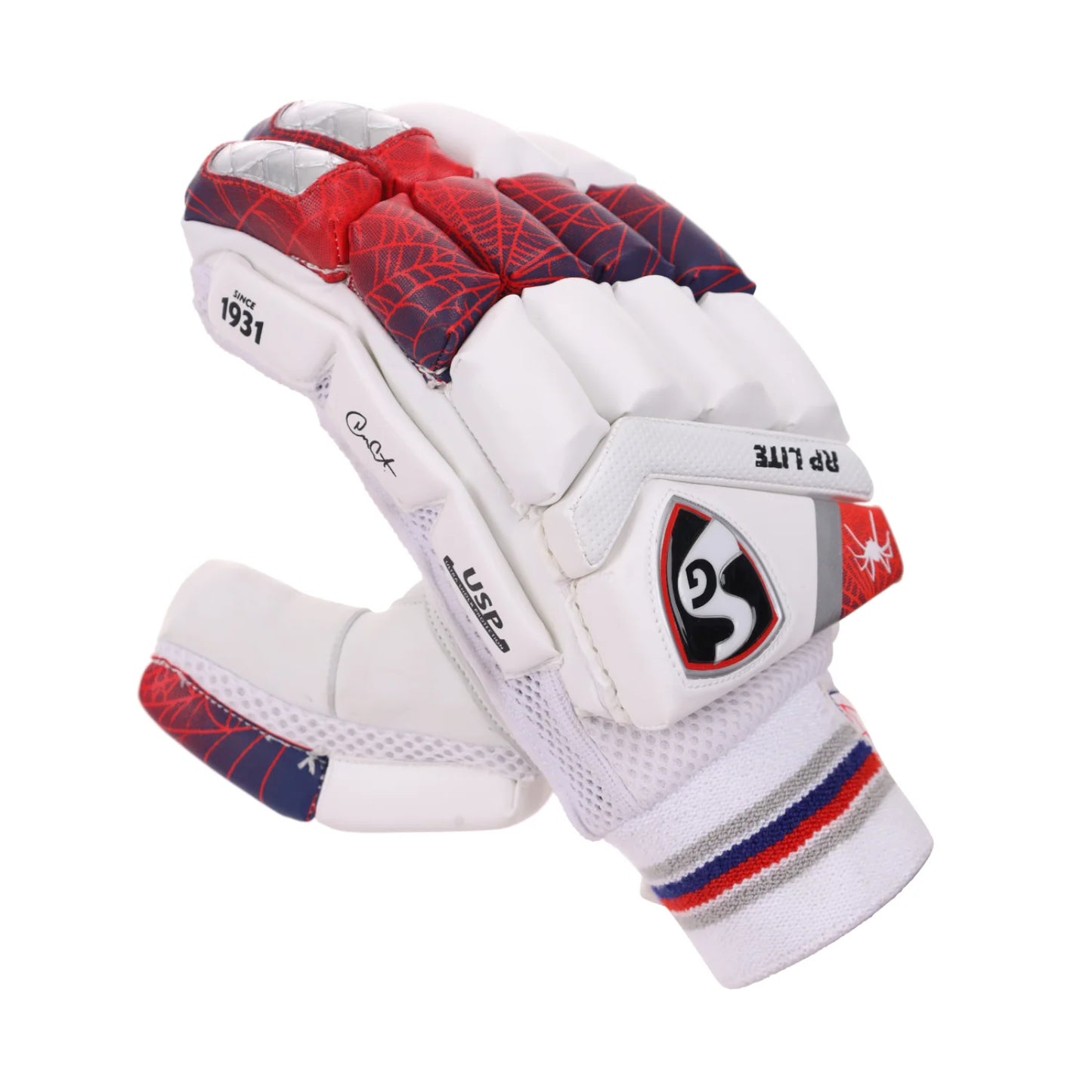 Cric Studio Canada SG RP Lite Batting Gloves for right hand, lightweight cricket batting gloves with padded palms and breathable design.
