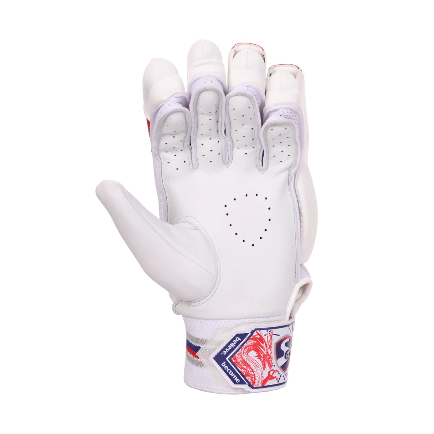 Cric Studio Canada SG KLR 1 batting gloves with padded palms and adjustable wrist straps for cricket batting protection.