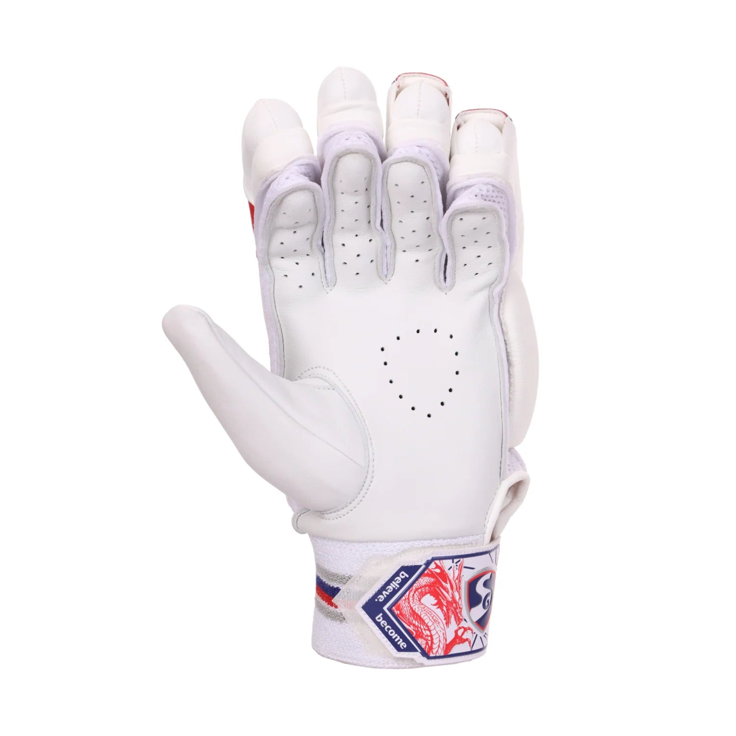 Cric Studio Canada SG KLR 1 batting gloves with padded palms and adjustable wrist straps for cricket batting protection.
