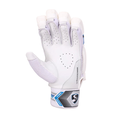 Cric Studio Canada G Maxilite Ultimate batting gloves with padded palms and adjustable wrist straps for cricket players.