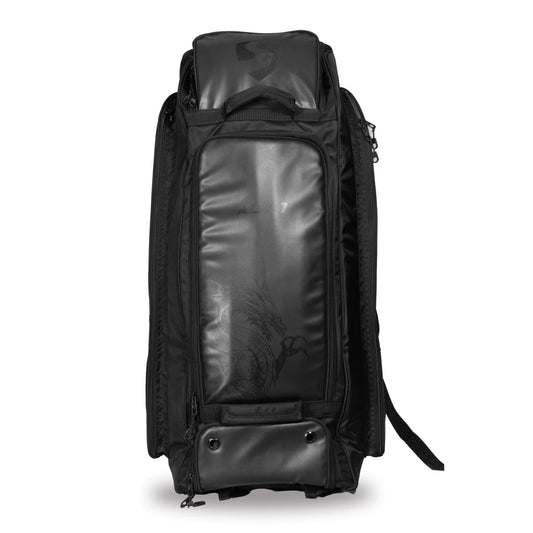 Cric Studio Canada SG KLR Wheelie Duffle cricket kit bag with large main compartment, wheels, and shoulder strap for easy transport