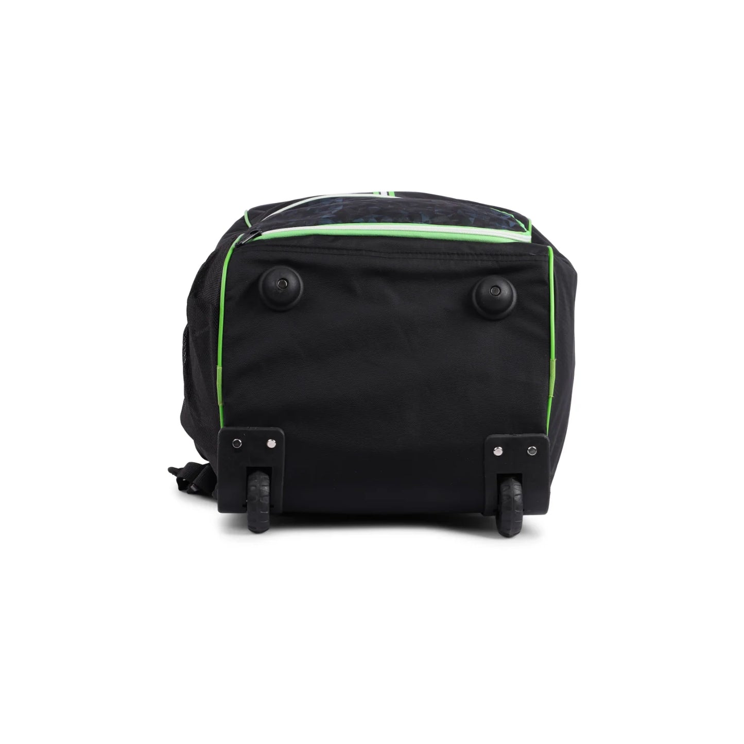 Cric Studio Canada SG Jaffa Duffle Wheelie 2.0 kitbag with large wheels, adjustable handle, and spacious main compartment.