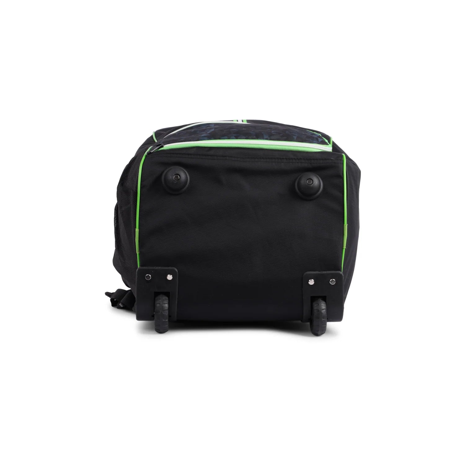 Cric Studio Canada SG Jaffa Duffle Wheelie 2.0 kitbag with large wheels, adjustable handle, and spacious main compartment.