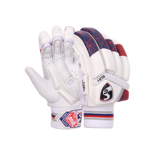 Cric Studio Canada SG KLR 1 batting gloves with padded palms and adjustable wrist straps, designed for cricket players.