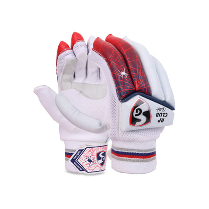 Cric Studio Canada SG RP Club Batting Gloves shown in black with padded palms and finger protection for cricket batting.