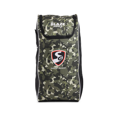 Cric Studio Canada SG Blaze Duffle Kitbag with adjustable shoulder strap and multiple compartments for sports gear storage.