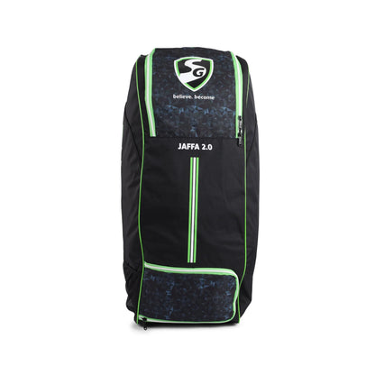 Cric Studio Canada SG Jaffa Duffle Wheelie 2.0 kitbag with padded straps, large main compartment, and durable wheels for travel.