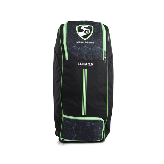 Cric Studio Canada SG Jaffa Duffle Wheelie 2.0 kitbag with padded straps, large main compartment, and durable wheels for travel.
