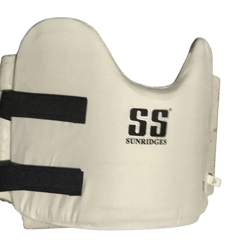 Cric Studio Canada SS test chest guard, protective sports gear with padded design, black color, designed for cricket players.