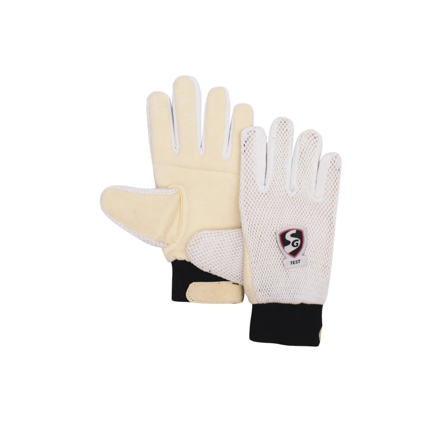 Cric Studio Canada SG Test Inner Batting Gloves showing white inner gloves with padding for cricket batting protection