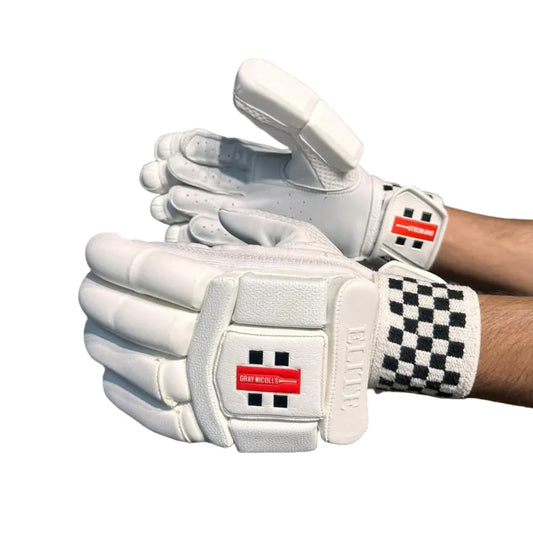 Cric Studio Canada GN6 Elite batting gloves with padded palm and adjustable wrist strap for baseball or softball players.