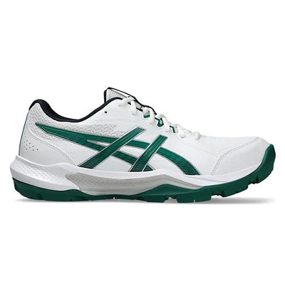 Asics Gel-Peake 3 Cricket Shoes 2026 White Jasper Green opposite side view