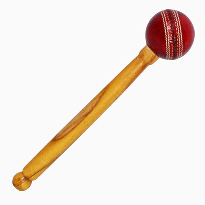 Cric Studio Canada DSC mallet with leather ball, cricket accessories for batting practice or training sessions.