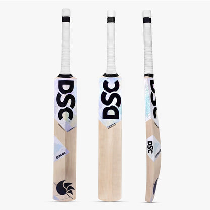 Cricket bat from Cric Studio Canada DSC Premium Range Full Kit, Kashmir Willow, with a sturdy handle and polished blade.