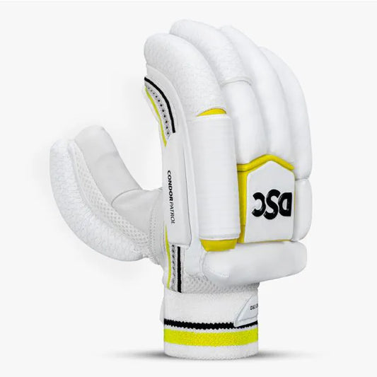 Cric Studio Canada DSC Condor Patrol batting gloves with padded palms and adjustable wrist straps for cricket players.