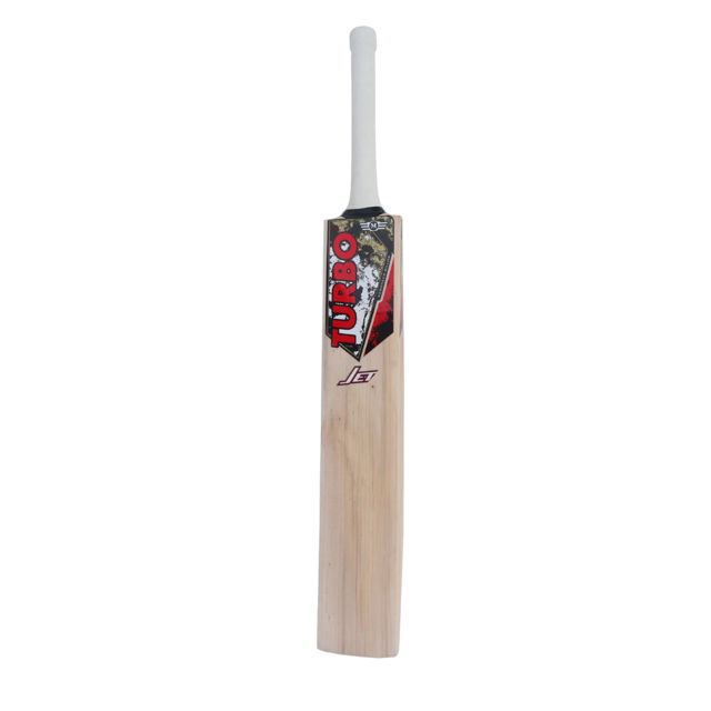 Cric Studio Canada Turbo Scoop cricket bat, a hard tennis cricket bat with a wooden handle and curved blade for tennis cricket matches.