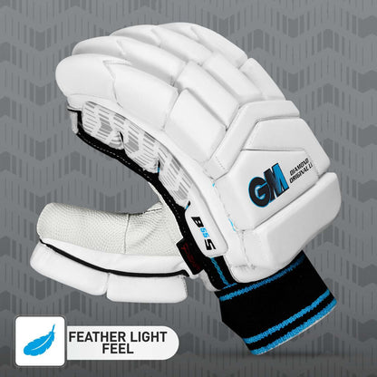 Cric Studio Canada GM Diamond Original L.E Batting Gloves with padded palms and adjustable wrist straps for cricket batting.