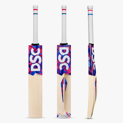 Cric Studio Canada DSC Intense Rage EW cricket bat made of English willow with a sturdy handle and a wide blade for powerful shots.