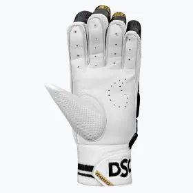 Black DSC Strike 20/20 Batting Gloves by Cric Studio Canada, padded cricket gloves for batting protection and grip.