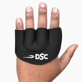 Black DSC Protakt Fielding Gloves by Cric Studio Canada, designed for cricket fielding, with padded palms and flexible fit.