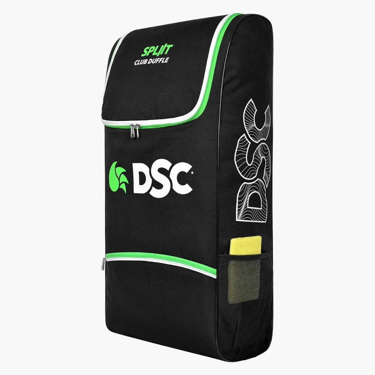Cric Studio Canada DSC Split Club Duffle Kitbag shown in black with handles and zip closure on a plain background