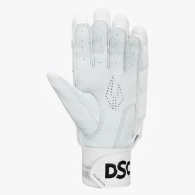 Cric Studio Canada DSC Pro Player Batting Gloves showing black and white padded cricket batting gloves with branding