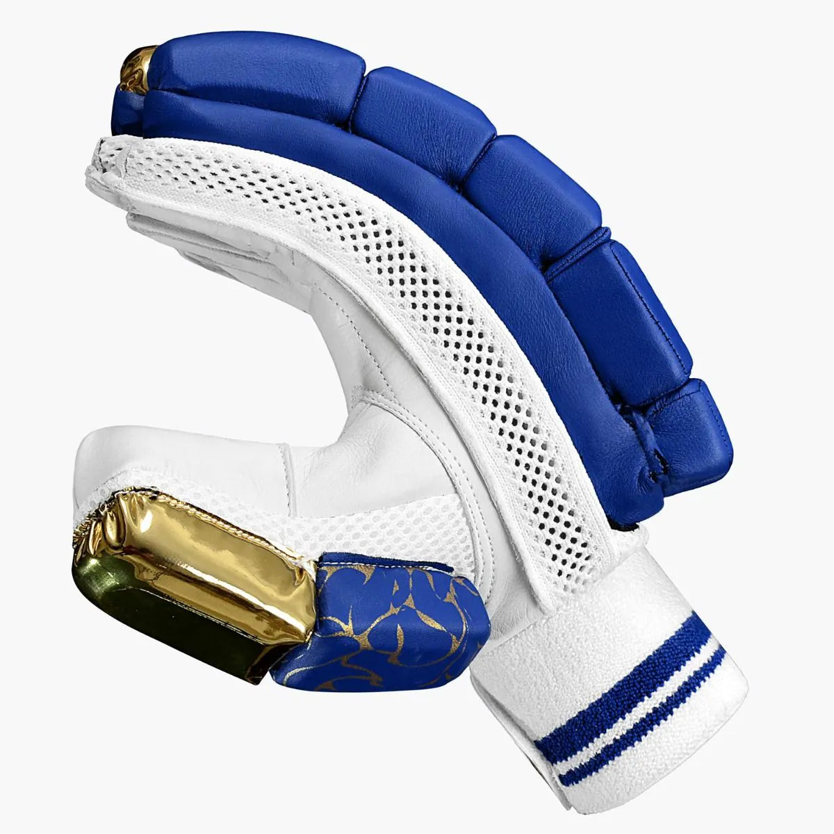 Black DSC Strike 20/20 batting gloves by Cric Studio Canada, showing padded palms and flexible finger design.