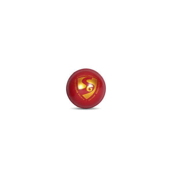 Cric Studio Canada SG Everlast Tec synthetic cricket ball, tennis ball design, white with branding details, close-up shot