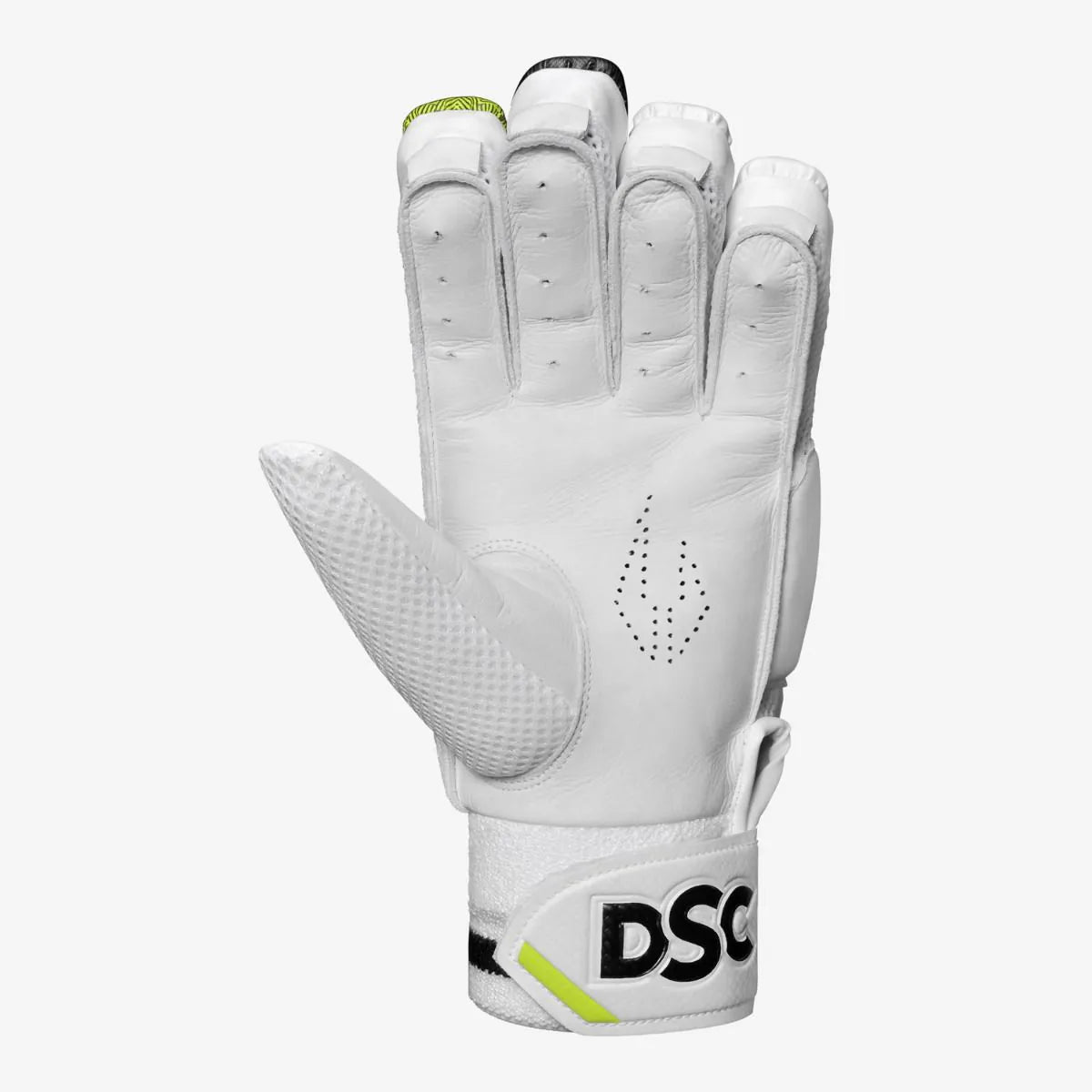 Cric Studio Canada DSC Krunch Bull 31 RH batting gloves with padded palms and adjustable wrist straps, designed for cricket batting.
