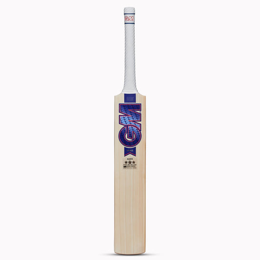 GM 444 Mana English Willow Cricket Bat by Cric Studio Canada, showing the bat's polished wooden blade and handle design.