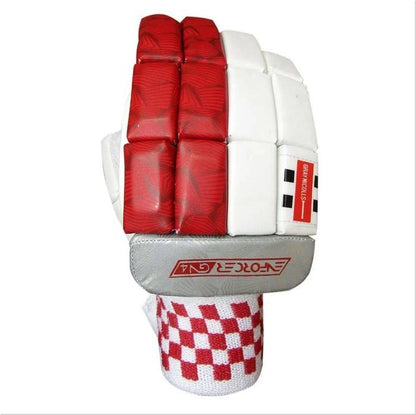 Gray-Nicolls GN4 Enforcer batting gloves with padded palms and adjustable straps, designed for cricket players.