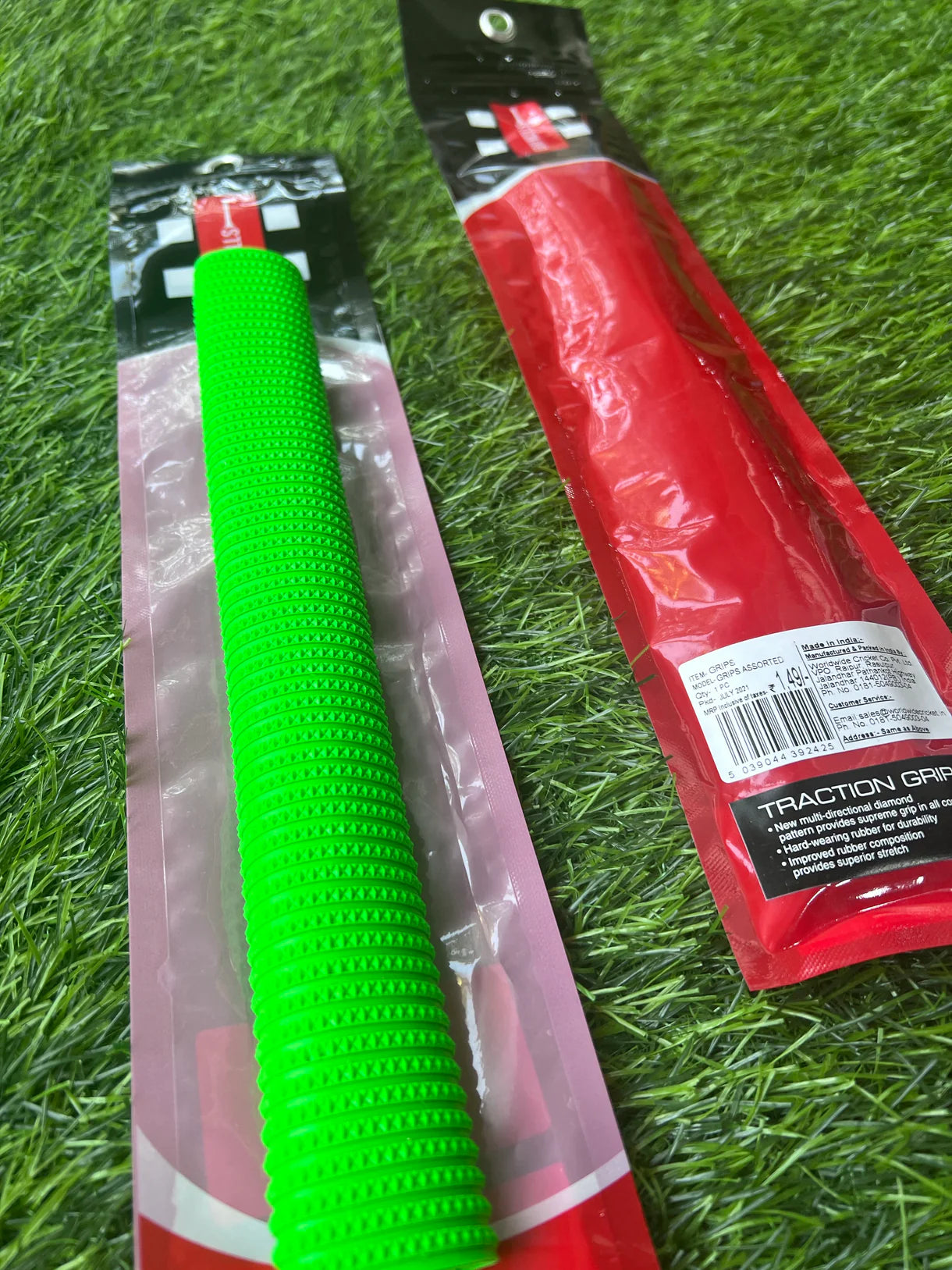Cric Studio Canada GN Batting Grips accessory with textured rubber for improved grip on cricket bat handle, close-up shot.