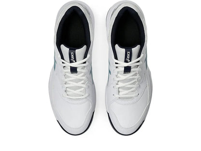 Asics Gel Lethal Field 2 cricket shoes in black with white accents, featuring durable sole and supportive design for cricket players